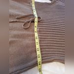Calvin Klein Brown Ribbed Cowl Neck Sweater Midi Dress Size:Small Photo 8