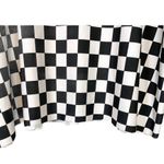 RyeDecker Checkered Oversize Long Sleeve Top Sz 3 Black Photo 2