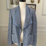 Talbots NWT  Blue Tweed Open Front Jacket Blazer Cardigan $179 M Photo 0