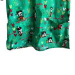 Micky‎ Mouse Christmas Scrubs Disney Top L Medical Uniform Nurse Workwear Dental Green Size L Photo 5