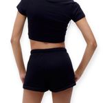 PacSun Black Spectrum PAC Short Y2K Charms Drawstring Lounge Cozycore Size Small Photo 2