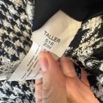 ZARA  Black White Houndstooth Coat Blazer Dress XS Tailored Mini Jacket Dress Photo 10