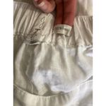 Joie  Pants Womens Large White 100% Linen Elastic Waist Wide Leg Pockets Beach Photo 4
