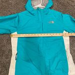 The North Face  Womens Stinson Hyvent Windbreaker Rain Jacket Turquoise & White Photo 0