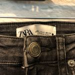 ZARA NWT  US 2 Super Skinny Uptown Black Raw Hem Mid-Rise Jeans Photo 7