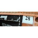 7 For All Mankind  Peach‎ Skinny Jeans Stretch Denim Pants Women's Size 28 Photo 5