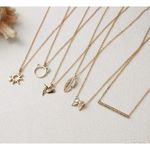 Boutique NEW Balance Bar Necklace Gold Minimalist Pendant Delicate Chain Jewelry Gift Photo 9
