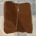 Brandy Melville Brown Zip Hoodie Photo 1