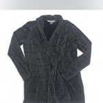 Peter Nygard  Black & grey speckled cardigan with a shawl collar. Size M Photo 3