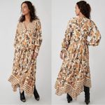 Free People  Ethereal Dainty Cottage Row of Roses Floral Maxi Dress Size XL Photo 1