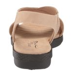 Easy Street  Women's Claudia Wedge Sandal Size 7.5 Sand/Gore Photo 6