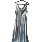 Reformation  Annabelle Silk maxi Dress Size 14 Horizon blue UB Photo 3