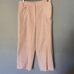 Ralph Lauren  Coral Peach Gingham ButtonShort Sleeve Shirt Pants Set Size‎ M /12 Photo 13