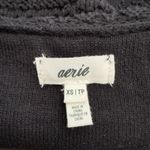 Aerie Summer Nights Cropped Tank Top Women's XS Black Crochet Knit Boho Summer Photo 10