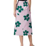 Kate Spade Grand Floral Ruched Lilac Floral Midi Skirt 8 Photo 1