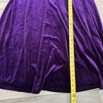 SheIn Purple Velvet Corset Back Sleeveless Renaissance Medieval Midi Dress 0XL Photo 4