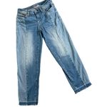 Tommy Hilfiger Distressed High Rise Denim Jeans Size 2 Straight Ankle Raw Edge Photo 0