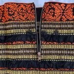 English Rose New Frayed Fringe Embroidered Striped Bandage Mini Skirt Photo 11