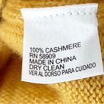 Antonio Melani  100% Cashmere Gold Long Sleeves Turtleneck Sweater Size Small Photo 3