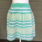 Alya Mint Green Striped Skirt Photo 0