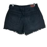 American Eagle Hollister Shorts Womens 9 Black Rigid Distressed High Rise Grunge 90s Streetwear Photo 1