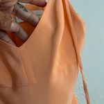 Amanda Uprichard coral orange strappy baby doll silk mini whenever dress S Photo 8