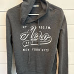 Aeropostale  Women's Gray Pullover Hoodie Size‎ L Long Sleeve Casual Photo 0