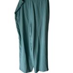 Diane Von Furstenberg  Silk Assets Wide Leg Palazzo Pants Blue L Oversized Artsy Photo 2
