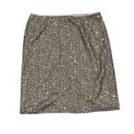 Chico's  Goldtone Sequined Midi Skirt Size 2.5 Photo 1