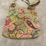 Vera Bradley  Tutti Frutti Crossbody Bag Quilted Green Pink Paisley Purse Photo 2