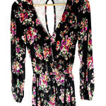 Show Me Your Mumu  Kelsey Velvet Floral Romper Size Small Casual Photo 0