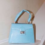 La Voûte Adrienne Houghton LA SIRÈNE Handbag Blue Photo 4