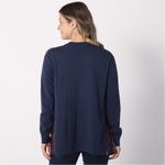 DG2 by Diane Gilman SoftEase Combo Printed Scarf Front Cardigan 2X NWT Blue Photo 1