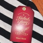 Faded Glory  black and white striped skirt Photo 2