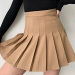 SheIn Women’s Khaki Pleated Tennis Skirt Size Large Photo 0
