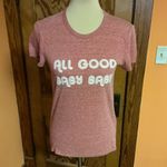 Marine layer  “All Good Baby Baby” Graphic T-Shirt | Soft Red Tee Photo 3