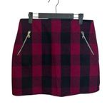 Gap  Pink Plaid Wool Mini Skirt Photo 0