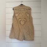 Free People Intimately Oversized Romper Embroidered The Jomo Festival Linen Sz S Photo 7