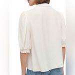 Reformation  Joelle Tie Neck Button-Up Blouse Top Size Small Photo 1
