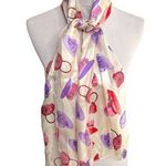 l*space Age Inc. Hats and Purses Striped Scarf Cream Purple Red Photo 0