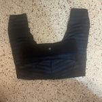 Lululemon Athletica Run Top Speed Crop Leggings size 6 Blue/Black Workout Yoga Photo 2