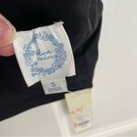 Blue Rain Elegant Black Ruffle Crop Top Size Small Emma Fluted dark romantic Photo 3