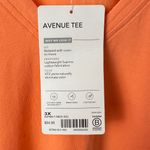 Athleta Avenue tee relaxed fit sz 3X NWT Orange/ pink Photo 2