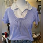 Jason Maxwell  vintage layered look preppy top in pretty lavender. Photo 0