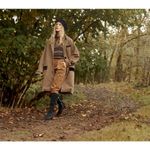 💕DOEN💕 Louvre Pant ~ High Waisted Pleated Ankle Pants Bark Brown 6 NWT Photo 2