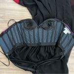 Oscar de la Renta Vintage Multicolor Velvet And Silk Strapless Maxi Gown Photo 7