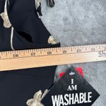 R&K Originals Dress 8 Vintage 90s Black Floral Tie Strap Whimsigoth Fairy Grunge Photo 11