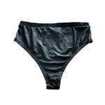 iHeartRaves  Black Faux Leather Cheeky Bikini Bottom Festival Rave Size Large Photo 1