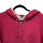 Faded Glory Y2K Sherpa Lined Hoodie Maroon Red XL Photo 3