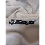 ZARA Gray Sleeveless Ruched Side Slit Square Neck Cami Tank Pencil Midi Dress XS Photo 2